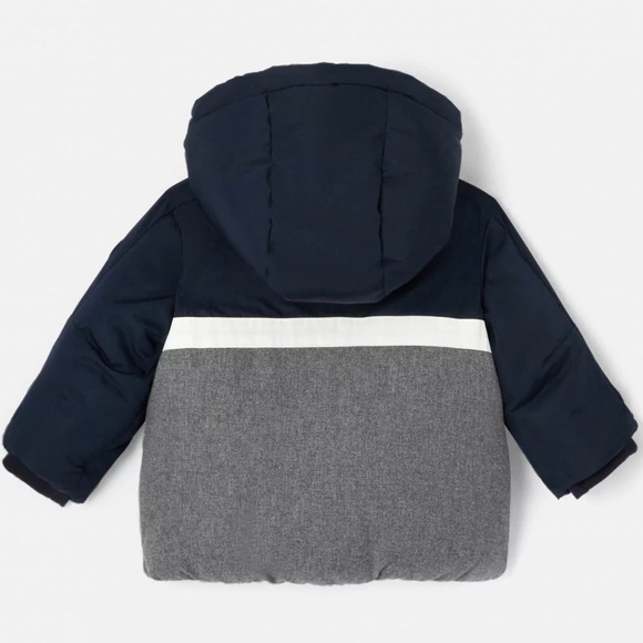 JACADI Baby boy dual fabric down jacket 18 month - Picture 2 of 9